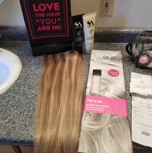 Halo hair extensions by Shilo Beyond the Beauty